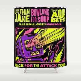 less than jake for the attack tour 2022 Shower Curtain