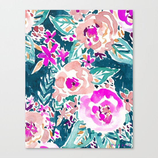FULL ON FLORAL Canvas Print