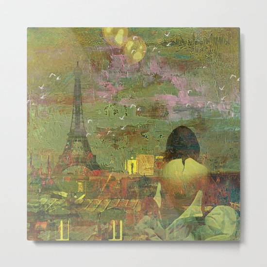 On the roofs of Paris Metal Print