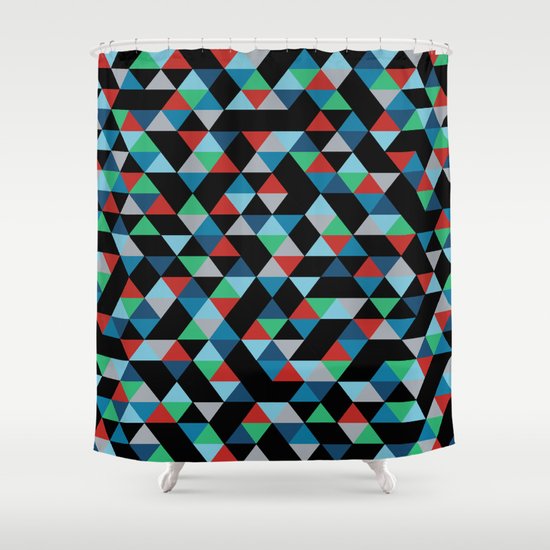 Triangles 4B Shower Curtain