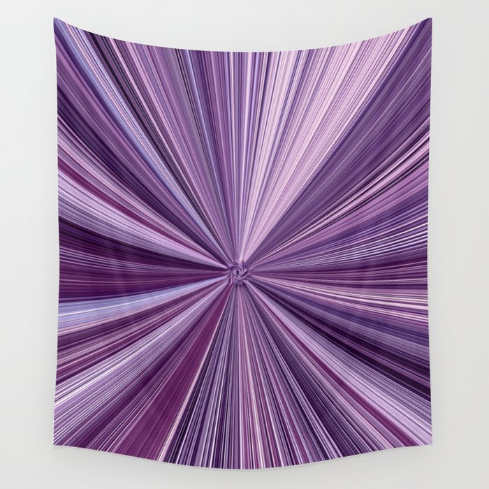 lilac stripes Wall Tapestry
