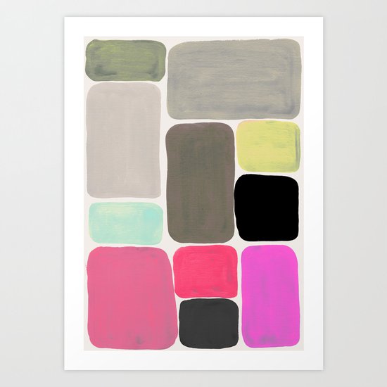 colour + pattern Art Print