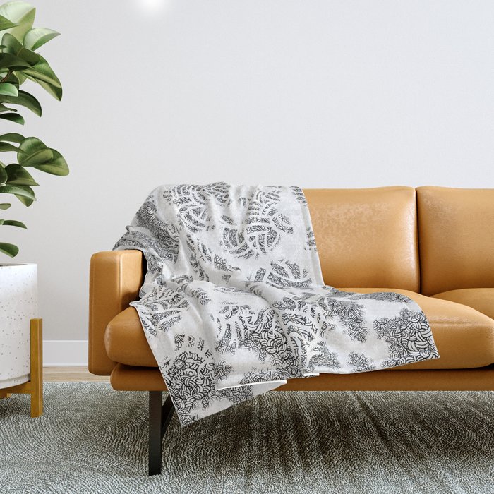 Abstract 65581081 Throw Blanket