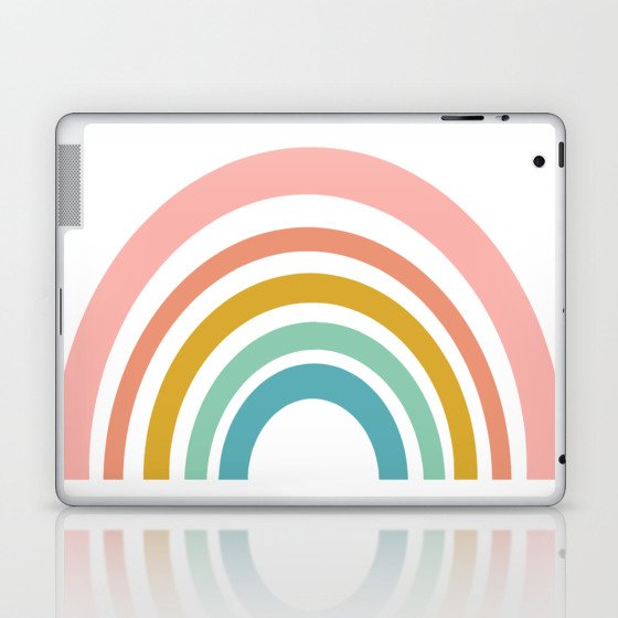 Simple Happy Rainbow Art Laptop & iPad Skin