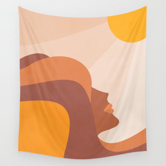 Girl deals power tapestry