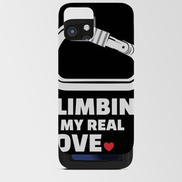 I love climbing Stylish climbing silhouette design for all mountain and climbing lovers. iPhone Card Case