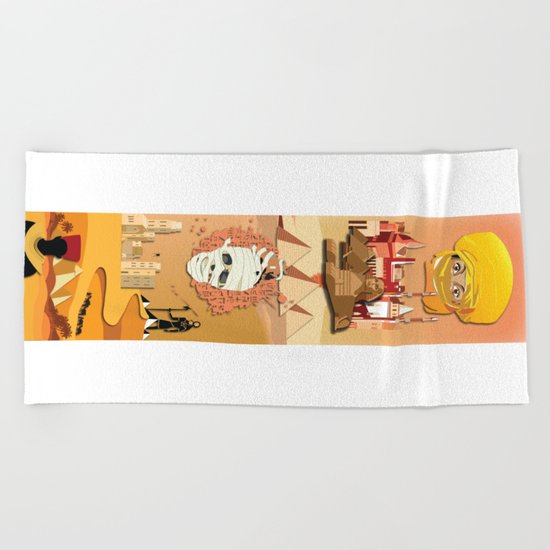 An Egyptian Story Beach Towel
