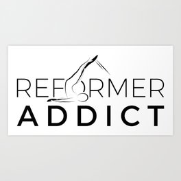 Reformer addict Art Print | Sport, Pilatesreformer, Relaxation, Women, Health, Pilates, Workout, Graphicdesign, Studiodecor, Exercise 