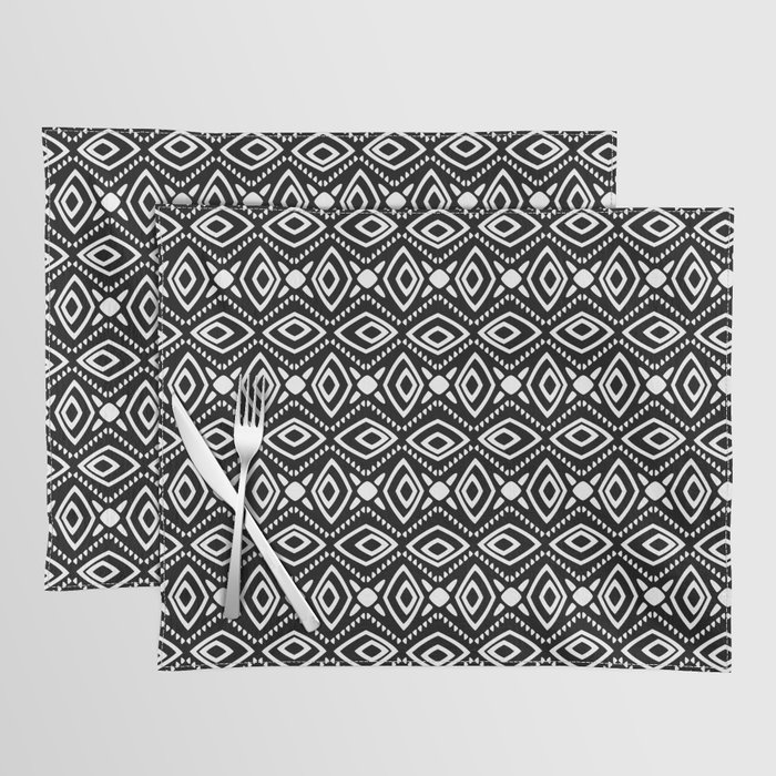 Black and White 3 B Placemat