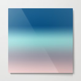 Rose Quartz Lilac Gray Limpet Shell Snorkel Blue Ombre Metal Print | Abstract, Digital, Pop Art, Pattern, Graphic Design, Graphicdesign 