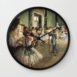The Dance Class, Edgar Degas, 1874 Wall Clock