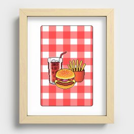 Fast Food Recessed Framed Print