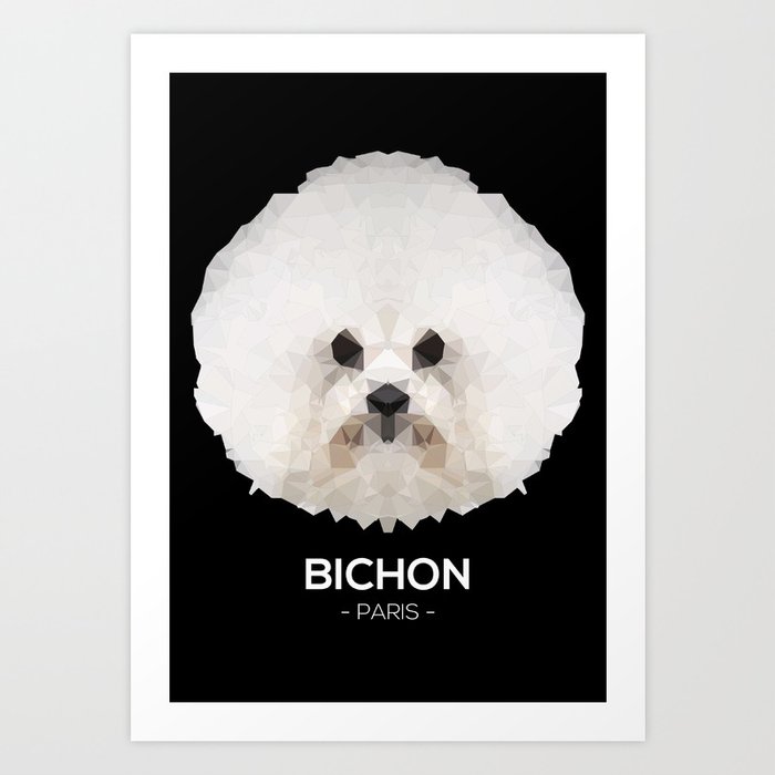 Bichon, Paris Art Print
