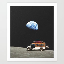 Lunar rover Art Print