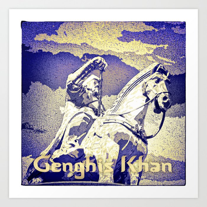 Spirit of the Great Gobi Desert - Genghis Khan Art Print