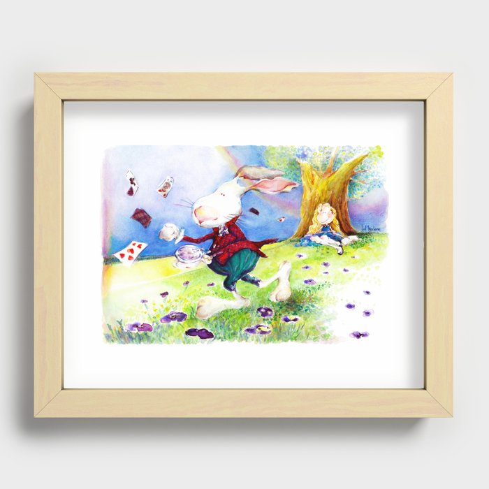 Alice in my Wonderland Recessed Framed Print