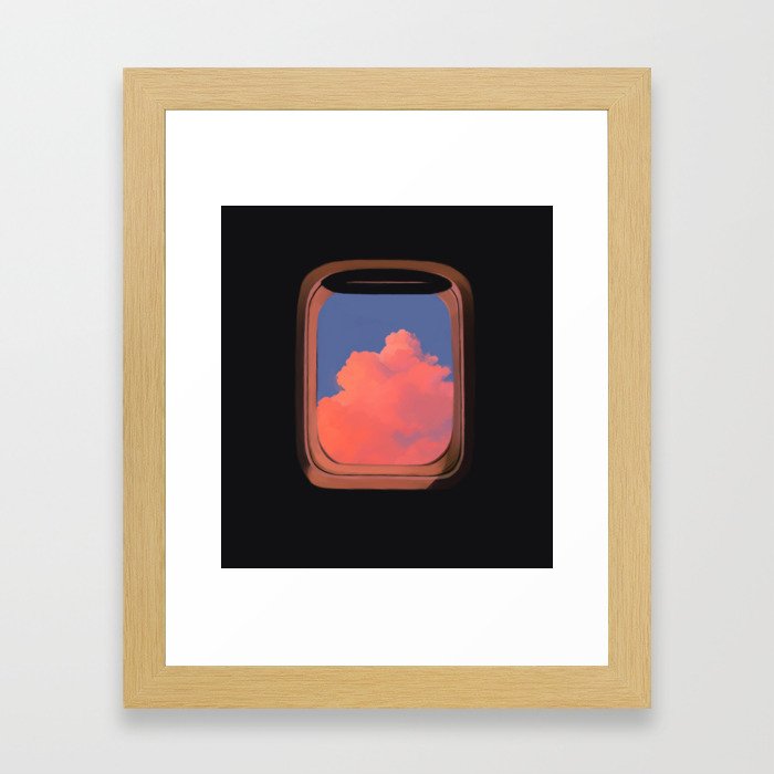 Clouds Through a Window Framed Art Print