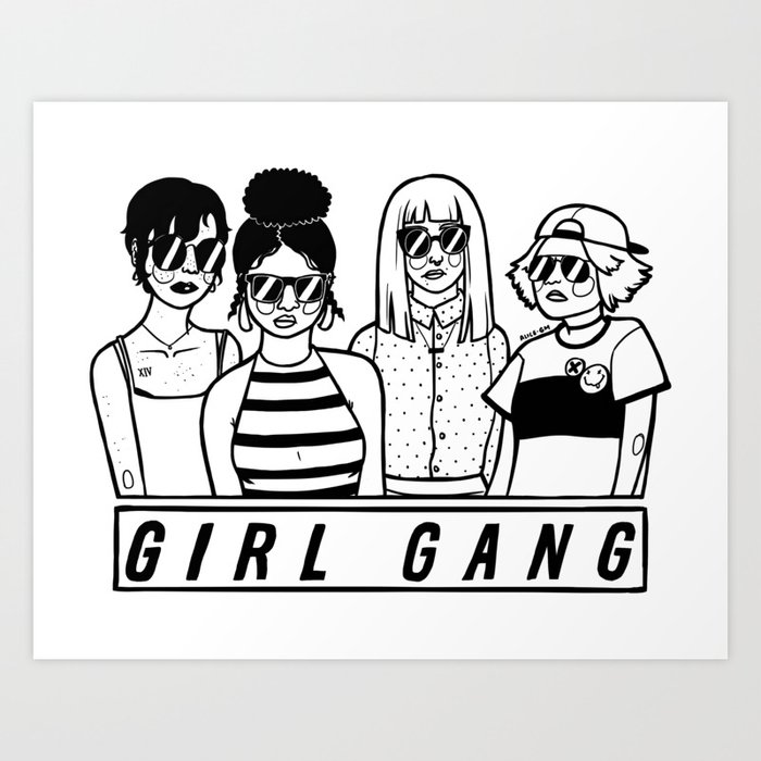 Girl Gang Art Print