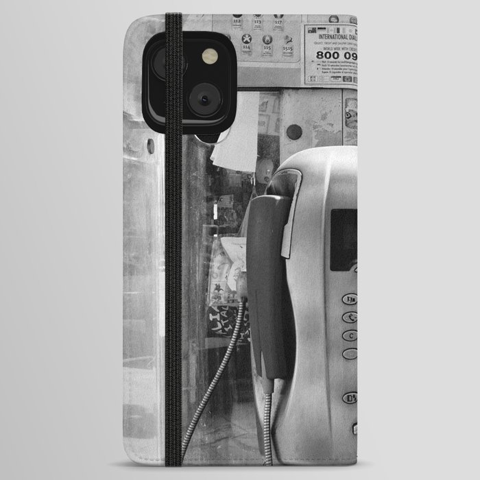 Old public telephone  iPhone Wallet Case
