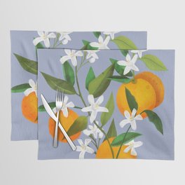 Orange Blossom Floral Placemat