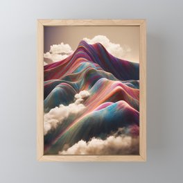 Mountain of Seven Colors - Dreamy Landscape Framed Mini Art Print
