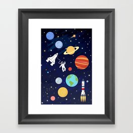 In space Framed Art Print