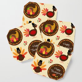 Thanksgiving Pattern Coaster