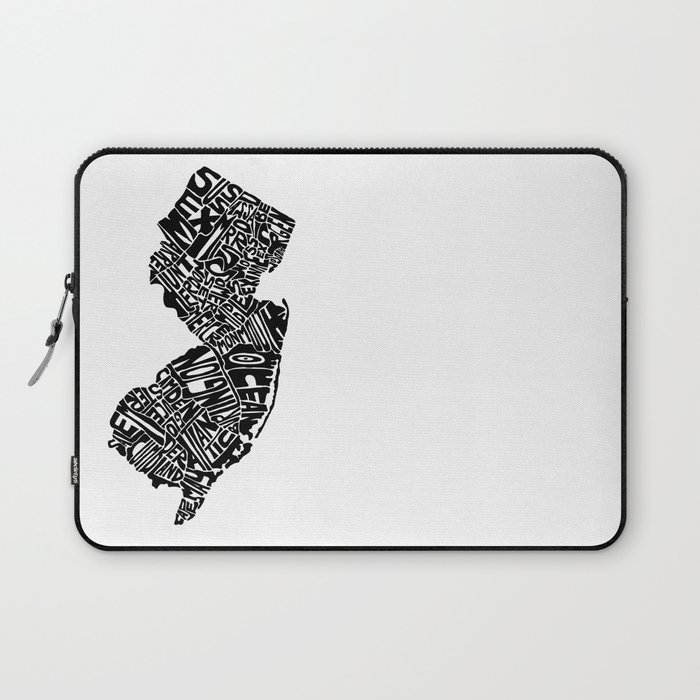 Typographic New Jersey Laptop Sleeve