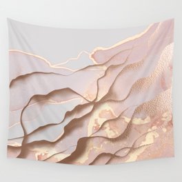 Rose Gold Sands Wall Tapestry
