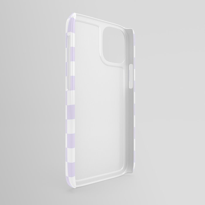 Lilac Checkered Phone Case iPhone Case by LUCKY 13