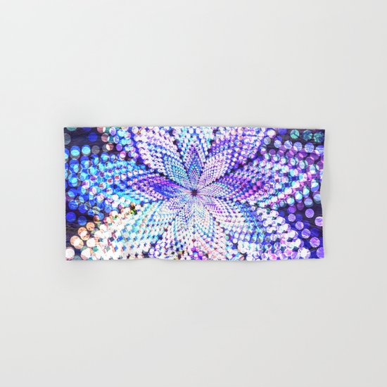 Flower Energy Bokeh Lights Hand & Bath Towel