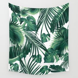 Tropical Jungle Leaves Dream #3 #tropical #decor #art #society6 Wall Tapestry