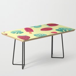 Ice Lolly Tropical Watermelon Pattern Hibiscus Icecream Coffee Table