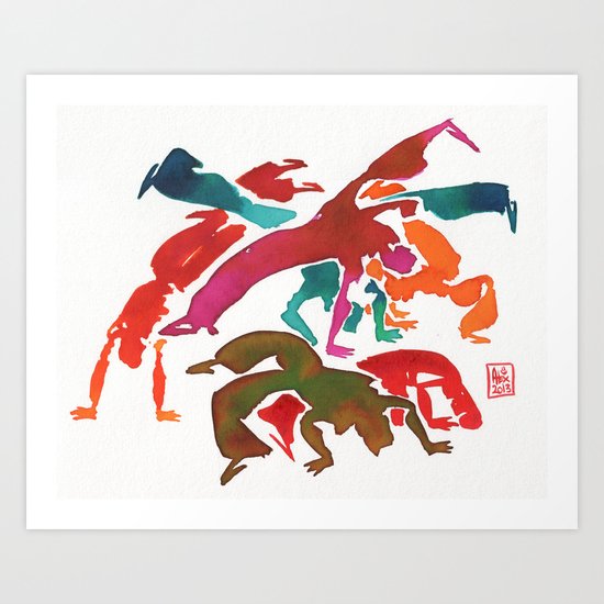Capoeira 243 Art Print