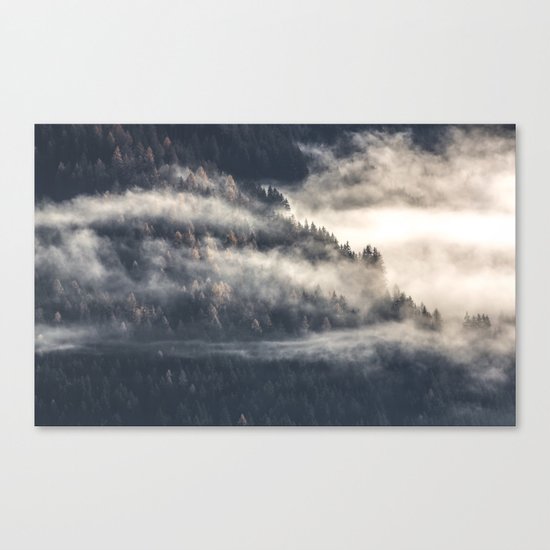 Foggy Landscape Canvas Print
