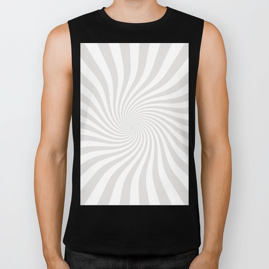 Swirl (Platinum/White) Biker Tank