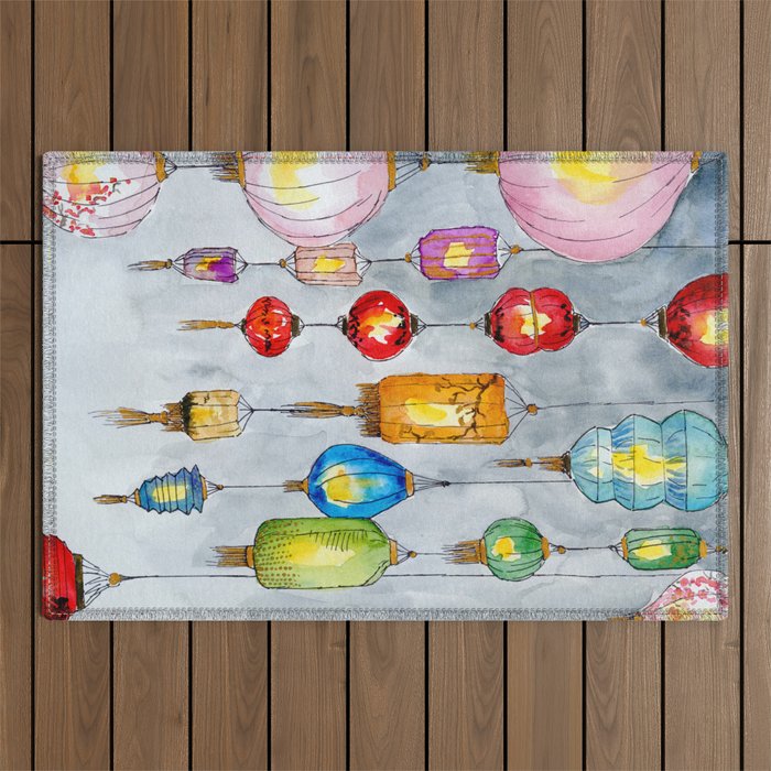 Lanterns Outdoor Rug