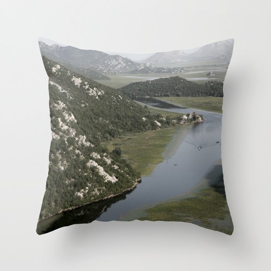 Rijeka Crnojevica Montenegro Throw Pillow
