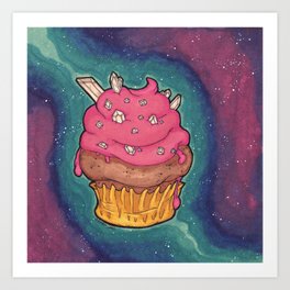 Cosmic Cupcake Art Print