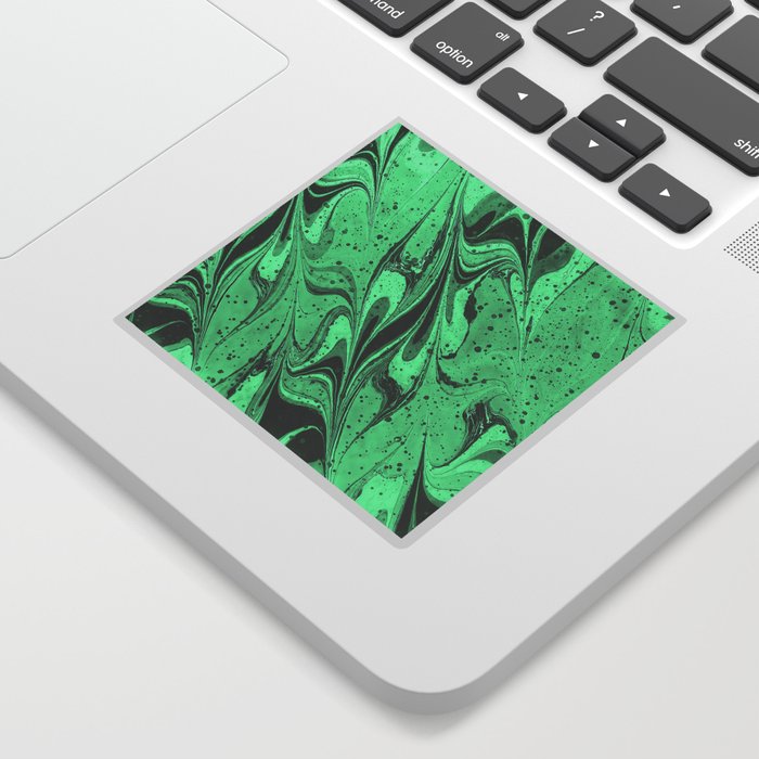 Green Waves Sticker