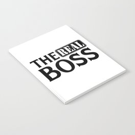 The Real Boss Funny Couples Quote Notebook