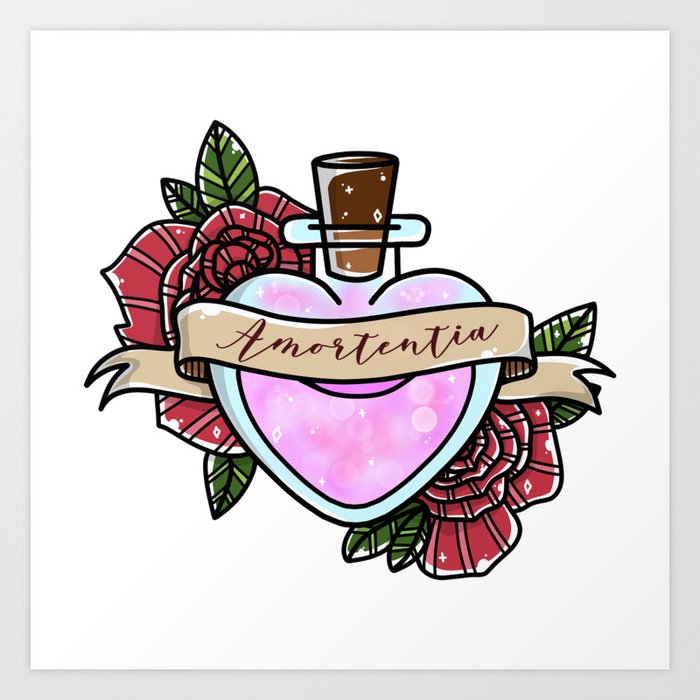Love Potion Amortentia Art Print By Lulubeeart Society6