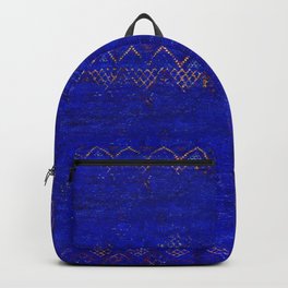 -A5- Royal Calm Blue Bohemian Moroccan Artwork. Backpack | Graphicdesign, Sahara, Marakkech, Epic, Calm, Art, Hippie, Handmade, Blue, Traditional 