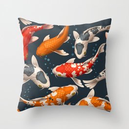 Japan Fish Koi Throw Pillow