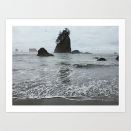 Coastal Islands, 2nd Beach, Olympic National Park, La Push, Washington Art Print