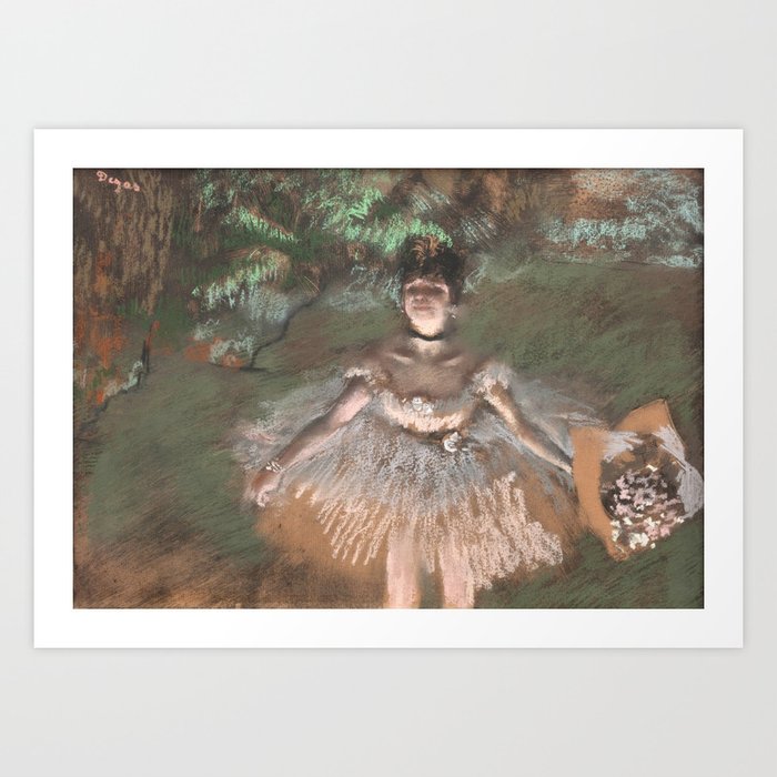 Dancer with a Bouquet by Edgar Degas Art Print