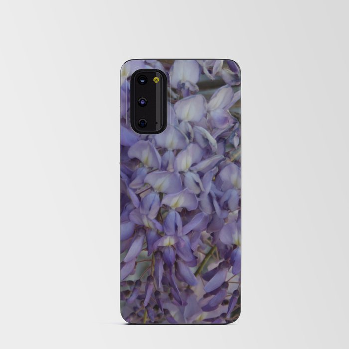 Close Up of Violet Wisteria Flowers Android Card Case