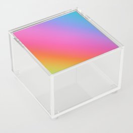 Rainbow Watercolor Acrylic Box