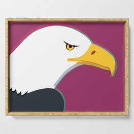 Head of Bald Eagle Serving Tray