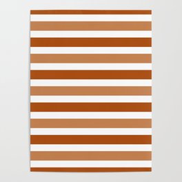 Thanksgiving Stripes Pattern 02 Poster